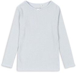 Konges Sløjd gyerek pamut hosszú ujjú felső MINNIE BLOUSE GOTS sima, KS101605 - kék 134-140