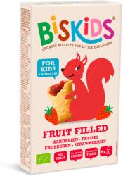 Biscuiti bio cu capsuni Biskids, 120 g, Belkorn