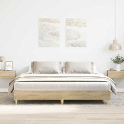 vidaXL sonoma tölgy színű szerelt fa ágykeret matrac nélkül 180x200 cm (3329023) - pepita