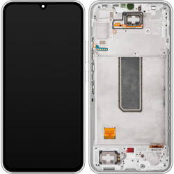Samsung Piese si componente Display cu Touchscreen Samsung Galaxy A34 A346, cu Rama, Argintiu, Service Pack GH82-31200B (GH82-31201B) - vexio