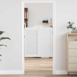 vidaXL fehér lengőajtók lamellás kialakítású 2 pár 90x80 cm (4107139)