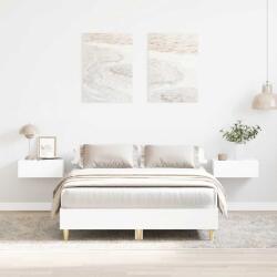 vidaXL fehér szerelt fa ágykeret matrac nélkül 135 x 190 cm (861066) - vidaxl