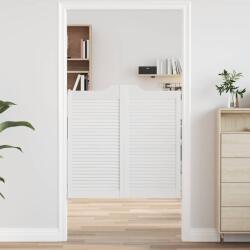 vidaXL fehér lengőajtók lamellás kialakítású 2 pár 100x100 cm (4107147)
