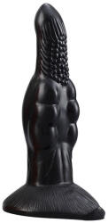 Metallic Anal Skurix - prémium fekete dildó 19 x 5.5 cm - szexvital