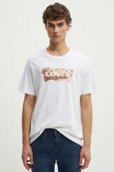 Levi's pamut póló fehér, férfi, nyomott mintás - fehér S - answear - 9 990 Ft