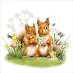 Ambiente Little squirrels papírszalvéta 33x33cm, 20db-os