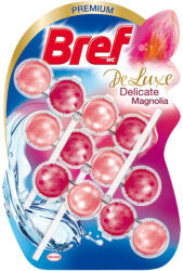 Bref DeLuxe Delicate Magnolia prémium WC-frissítő és WC-illatosító blokk triopack - 3x50 g