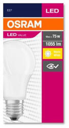 OSRAM LED izzó, E27, gömb, A60, 10W, 1055lm, 2700K (MF), OSRAM "Value (OLEDE2706)