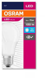 OSRAM LED izzó, E27, gömb, A60, 10W, 1055lm, 4000K (HF), OSRAM "Value (OLEDE2705)