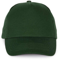 K-UP KP051 öt paneles pamut baseball sapka K-UP, Forest Green-U (kp051fo-u)