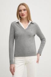 Tommy Hilfiger pulóver könnyű, női, szürke, WW0WW40098 - szürke M