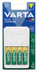 VARTA Akkutöltő Varta PLUG + 4 x 2100 mAh (R2U) AA (57657101451)