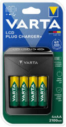 VARTA Akkumulátor töltő Varta LCD Plug + 4 x 2100mAh R2U AA (57687101441)