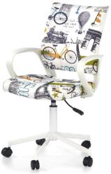 Bogdan Furniture Europe Детски стол Мебели Богдан модел BM Bicycle, Хромирана кръстачка, Подлакътници, Регулируема височина, Многоцветен