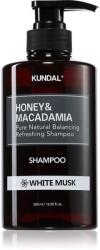 KUNDAL Honey & Macadamia White Musk természetes sampon száraz és sérült hajra 500 ml