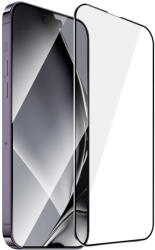 TelForceOne Edzett üveg fém kerettel iPhone 14 Pro Max 6, 7" fekete keret üvegfólia