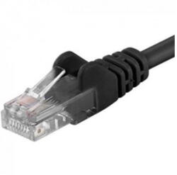 PremiumCord Patchcord UTP RJ45-RJ45 Cat. 5e 2m, negru, "UTP-5E-2-BK