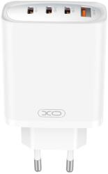 XO fali töltő CE23 PD 65W 3x USB-C 1x USB fehér