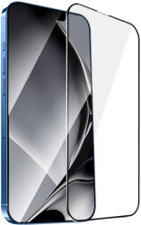 TelForceOne Edzett üveg fém kerettel iPhone 13 Pro Max 6, 7'' / 14 6, 7" Plus fekete kerettel üvegfólia