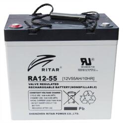 Ritar Оловна батерия RITAR (EV12-55), AGM, 12V, 55Ah, За електрически колички (RITAR-EV12-55) - zettabytex