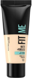 Maybelline Fit Me! Matte + Poreless alapozó /100 Warm Ivory - 1 db