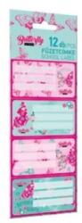 Lizzy Card Lollipop: Cute Butterfly füzetcímke - 12 db-os