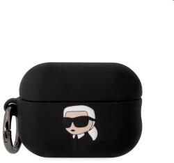 Karl Lagerfeld 3D Logo NFT Karl Head szilikontok Apple AirPods Pro 2 számára, fekete (57983112327)