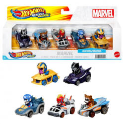 Mattel Hot Wheels: Marvel figurák játékautókban 5 db-os szett (HPN40)