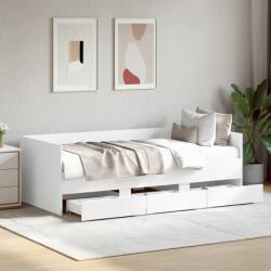 vidaXL fehér kanapéágy fiókkal matrac nélkül 90x190 cm (3280825)