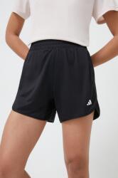 adidas Performance edzős rövidnadrág Pacer fekete, sima, magas derekú, IQ2576 - fekete S