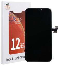 Apple iPhone 12/12 Pro, LCD kijelző érintőplexivel (RJ - COF - FHD1080p INCELL), fekete