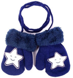  Yo! club téli kesztyű 10 cm - sötétkék/csillag - babastar