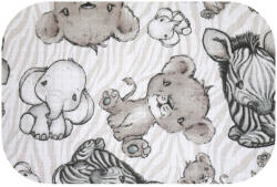  Színes mintás textil pelenka 70x80 cm-szürke minták