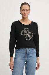 GUESS pulóver EMERIE könnyű, női, fekete, W5RR37 Z2NQ2 - fekete S