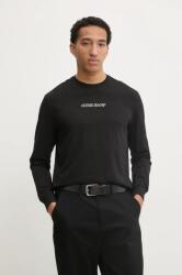 Guess Jeans pamut hosszúujjú fekete, nyomott mintás, M5RI84 K8HM0 - fekete M