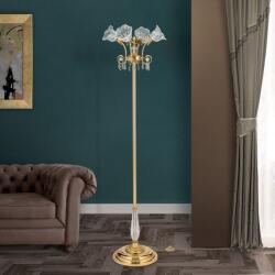 ORION Lampadar, Lampa de podea design clasic LA BOHEME, auriu (Stl 12-1108/4 gold/479 Schliff OR)