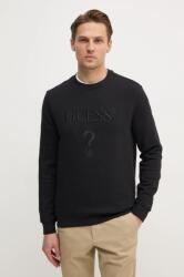 GUESS felső BEAU fekete, férfi, nyomott mintás, M5RQ08 KCN01 - fekete L