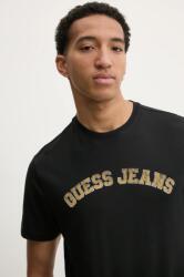 Guess Jeans t-shirt fekete, férfi, nyomott mintás, M5RI75 K8FQ4 - fekete XXL