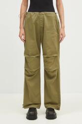 Alpha Industries nadrág Cargo Jogger Pant női, zöld, magas derekú széles, 148024 - zöld S