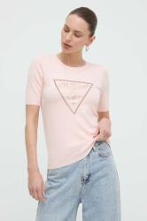 Guess t-shirt KAYLA női, rózsaszín, W4GR23 Z2NQ2 - rózsaszín XS