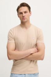 Guess t-shirt bézs, férfi, sima - bézs XXL - answear - 9 290 Ft