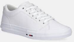 Tommy Hilfiger bőr sportcipő TH HI VULC STREET LOW RWB LTH fehér, FM0FM05312 - fehér Férfi 42