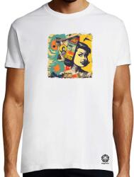 Magnolion Pop art kollázs v10 póló