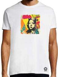 Magnolion Pop art kollázs v11 póló