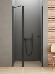 NEW TRENDY New Soleo Black uși de duș 90 cm înclinabilă negru mat/sticlă transparentă D-0241A (D0241A)
