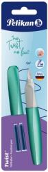 Pelikan Stilou Twist cold alaska, penita M, 2 rezerve albastre, pe blister, Pelikan 820172