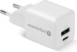 everActive SC-330Q USB-A / USB-C Hálózati Töltő Adapter 20W - Fehér (SC-330Q)