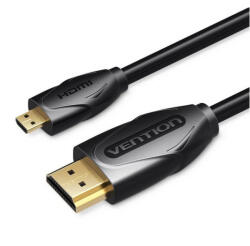 Vention micro HDMI/M -> HDMI/M, (fekete) 1m, kábel (VAA-D03-B100) - onlinepatron
