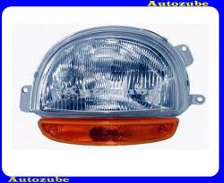 RENAULT TWINGO 1 1993.05-1998.08 Fényszóró bal sárga indexes (H4) manuális DEPO 551-1118L-LD-E