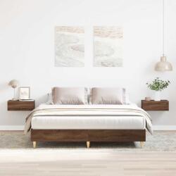 vidaXL barna tölgy színű szerelt fa ágykeret matrac nélkül 150x200 cm (3328714)